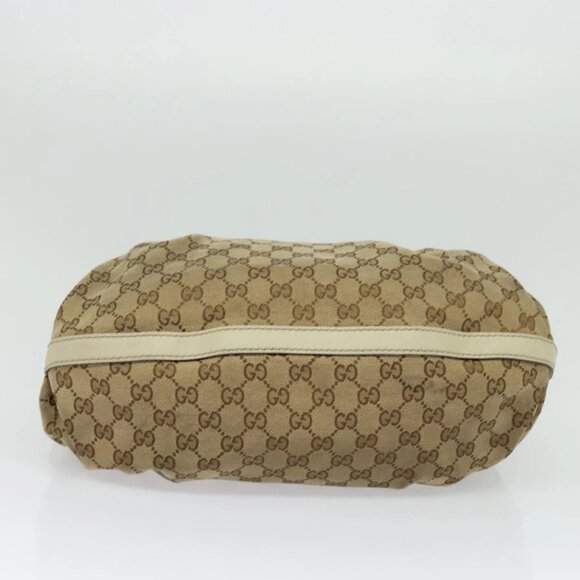 GUCCI GG Canvas Tote Bag Beige Gold 269953 Auth BA4969 - Picture 9 of 16